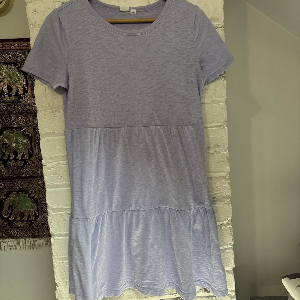 GAP Women's‎ Soft Short Sleeve Crew Neck Tiered Dress